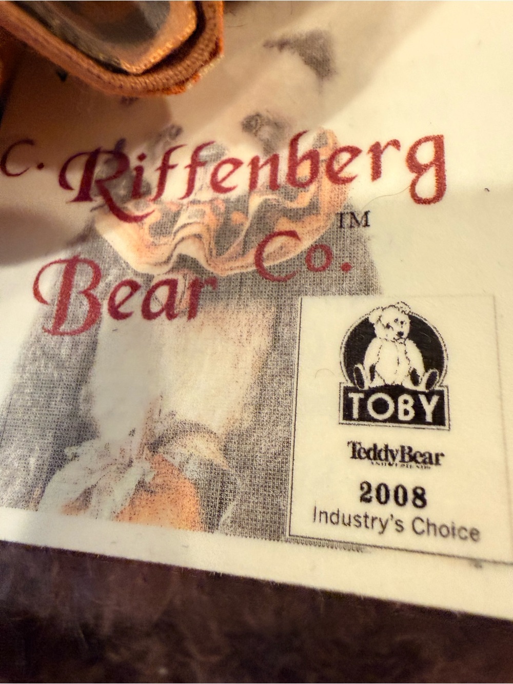 TOBY WINNER❤️ OOAK C. Riffenberg Bears Jane Monroe signed/dated 20" Mohair Panda - Picture 11 of 13